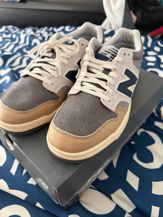 New Balance Other - New Balance Men’s Gray, Tan & Navy Low-Top Sneakers